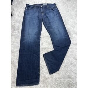 AG Adriano Goldschmied Jeans Men's 38 Tall Dark Blue Wash Protogé Straight Leg